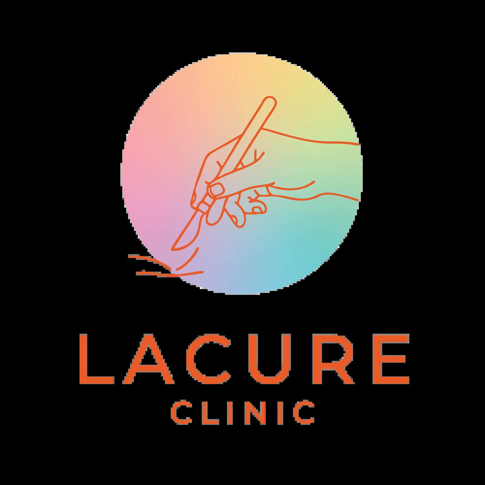 Lacure Clinic logo as a clean vector